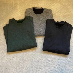 Engineered Warmth Long-Sleeve Crew (3 Larges: Black, Green, Grey)